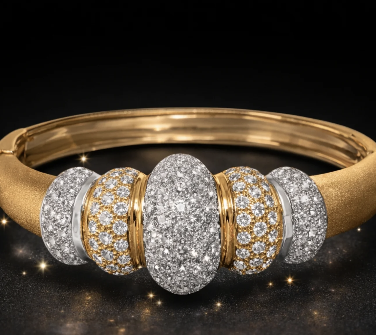 6.00 ctw diamond bracelet (18k gold | dome design)