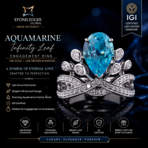 stoneledger-14k-gold-aquamarine-lab-grown-diamond-infinity-leaf-ring