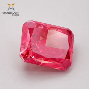 Fancy Vivid Red Radiant Cut Lab-Grown Diamond