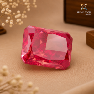 Fancy Vivid Red Radiant Cut Lab-Grown Diamond