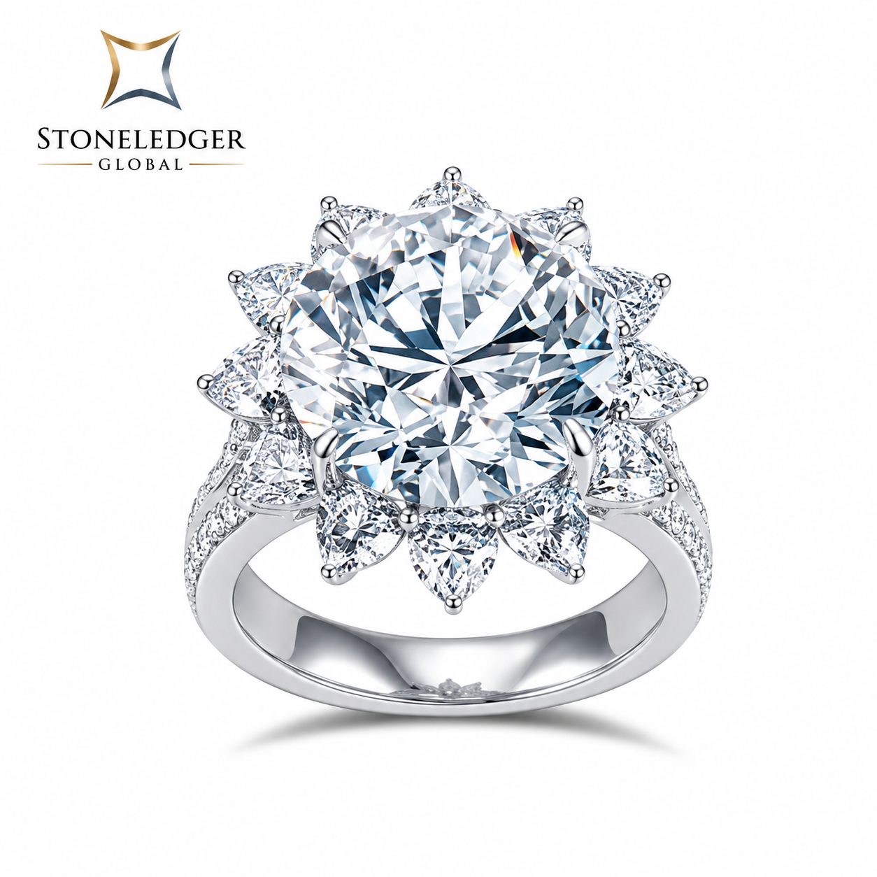 Timeless brilliance in platinum elegance